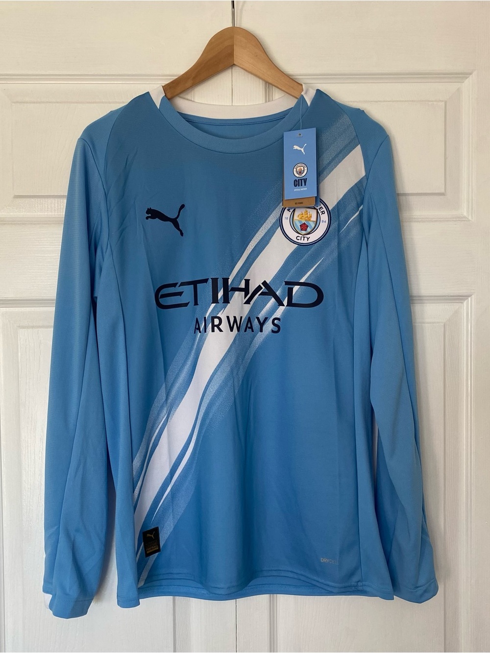 NWT Puma Manchester City 25/26 Long Sleeve Home Jersey